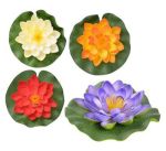 Bulk Pack 8 X Floating Lotus Flower 14CM - Assorted Colours