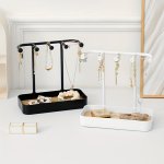 1PC Jewelry Rack Necklace Jewelry Storage Rack Household Dressing Hair Band Earrings Hair Accessories Display Rack Aesthetic Roo