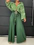 Tie Waist Wide Leg Pants Elegant Solid Color High Waist Loose Pants For Spring & Summer Women's Clothing