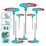 Total Tools 8 Piece T-handle Ball Point Hex Wrench Set