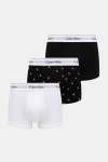 Calvin Klein Mens Low Rise 3 Pack Trunks In Black Multi - Black Multi 2XL