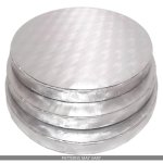 Thick Round Cake Board 9" – Silver