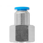 AirCraft Pu Hose Fitting Straight Stud 6MM-1 4" F