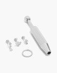 Surgical Steel Flat Back Tool & Cubic Zirconia Floral Earrings Pack