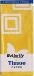 Tissue Paper – 4 Sheets 660X500MM Gold T38 – NOV112GLD