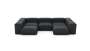 U-shape Sofa - Linen - Anthracite - 314CM X 199CM