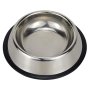 Urbanpets - Stainless Steel Dog Bowl With Rubber Base Cat Pet Bowl - XL