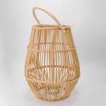 Vietnamese Bellied-shaped Rattan CANDLE HOLDER LANTERN