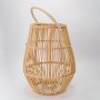 Vietnamese Bellied-shaped Rattan CANDLE HOLDER LANTERN