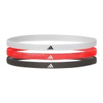 Adidas Hairbands - White Solar Red & Black