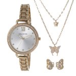 Ladies Gold Watch 4 Piece Box SET-HBSL4049
