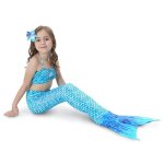 3 Piece Kids Blue Mermaid Bikini JP02 - 150