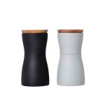 Salt And Pepper Grinders German Brand - Twin Black & Grey 2 Piece