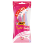 BIC Twin Lady Women's Disposable Razors Pouch 5 Pack +1 Free