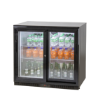 Back Bar Bottle Cooler 2 Door Sliding