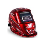 Matweld Auto Darkening Welding & Grinding Helmet Red