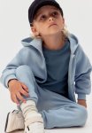 Zip-through Hoodie - Light Blue