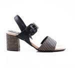 Sway Black raffia - Black raffia 9 Synthetic leather