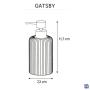 Sensea Gatsby Soap Dispenser Blck Transparent