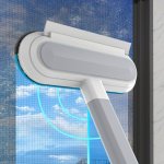 1PC Multifunctional Window Cleaner Window Screen Cleaning Brush Window Cleaner Brush And Squeege Pet Hair Remover Window Mesh Sc