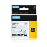 Dymo Original Ind Tape For Rhino 19MM X 5.5M Coloured Vinyl Black On White