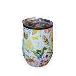 Home Classix Floral Time D wall Travel Mug S S 340ML