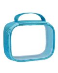 Moyad Tsa Approved Clear Toiletry Bag 1 Pack Quart Size 3-1-1 Liquids Pouch For Travel Transparent Makeup & Cosmetic Organizer F