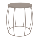 Eclipse Side Table - Pebble Ferro