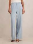 Lee Wide Leg Pants - 16 Sky Blue Suit