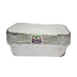 10PK Roasting Foil Cont lid Sqr
