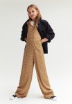 Woven Jumpsuit - Beige Floral