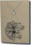 Crcs -stainless Steel Necklace On Card-sunshine And Growth