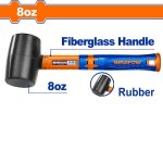 Rubber Mallet Fiberglass Handle 220G WHM7301