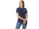 Ladies Cambridge Golf Shirt - 3XL Black With Red
