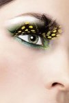 Yellow Feather Eyelashes
