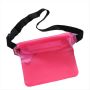 Wine Red Mobile Phone Waterproof Bag Crossbody Compatible With Universal