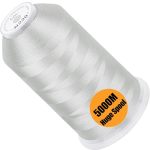 New Brothread - Single Huge Spool 5000M Each Polyester Embroidery Machine Thread 40WT For Commercial And Domestic Machines - Sil