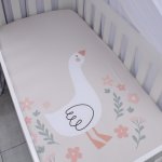 Cot Fitted Sheet Small Sheep Goose And Rabbit