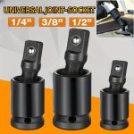 360 Degree Rotation Steering Knuckles Air Impact Joints Hand Tools Power Wrench Socket Adapters Electric Dynamic Steering Heads