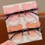 2PCS Cute Bear Ear Kids Fashion Glasses - Uv Protection Fashionable & Durable For Boys & Girls