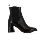 Chelsea Block Heel Ankle Boot -black