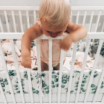 Delicious Monsters Cot Bumper - Eucalyptus