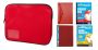 Stationery Pocket File Folders & Book Bag Bundle Red