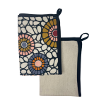Okra Pickled Ginger Kitchen Towel Set Of 2