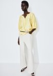 Crinkled Blouse - Yellow