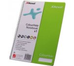 Rexel A4 Colourhide Feint Rule Notebook 120 Pages Lime – 165061