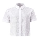 Embroidered Crop Shirt