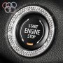 Sparkle Up Your Ride: Decorative Artificial Diamond Rhinestone Ring Auto Suv Car Accessories For Girls