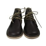 Ben's Kids Leather Vellies - Dark Brown