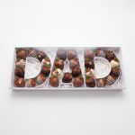 Wenpack Empty Sweet Gift Box Dad Cardboard Letter Shaped Fillable Chocolate Strawberry Flower Packaging Dad
